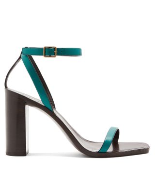 Saint Laurent + Loulou Wood and Leather Sandals