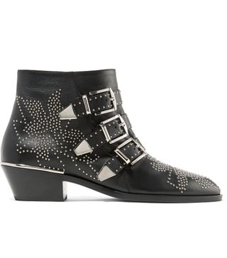 Chloé + Susanna Studded Leather Ankle Boots