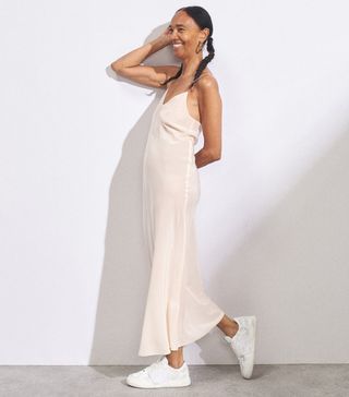 Raey + Thin-Strap Silk Crepe-de-Chine Slip Dress