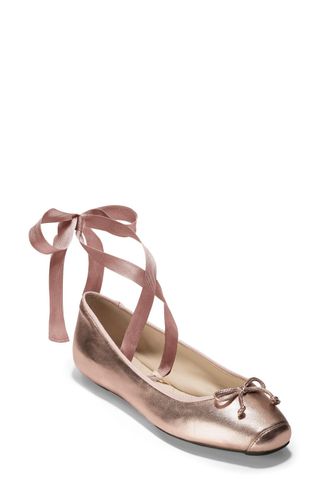 Cole Haan + Downtown Ankle Wrap Ballet Flats