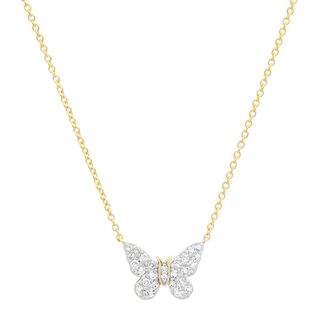 Eriness + Mini Diamond Butterfly Necklace