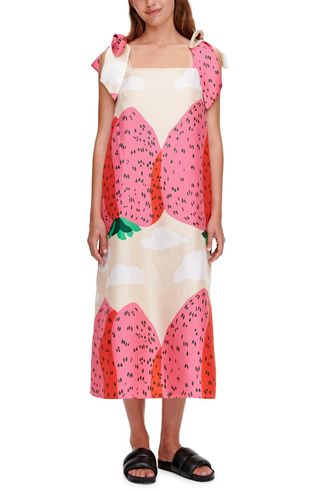 Marimekko + Juureni Mansikkavuoret Silk Dress