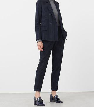 Mango + Pinstripe Suit Blazer