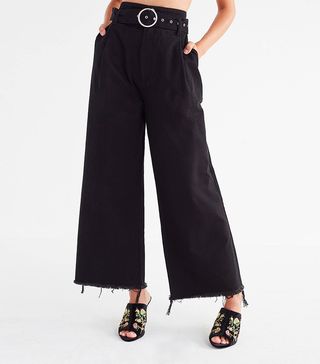 BDG + Cara Belted High-Rise Culotte Pant
