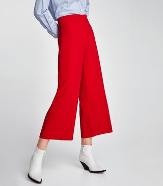 Zara + High-Waist Trousers