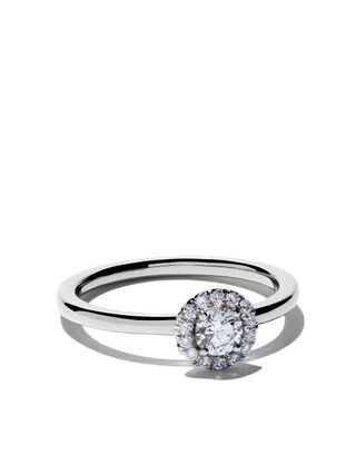 De Beers + Platinum My First Aura Solitaire Diamond Ring