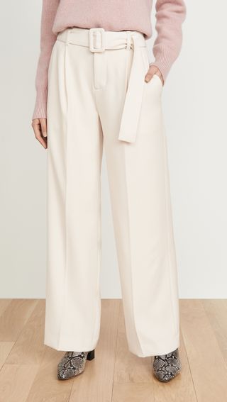 Vince + Belted Wide Leg Pants