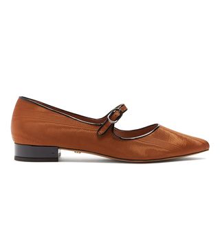 AlexaChung + Point-Toe Faille Flats