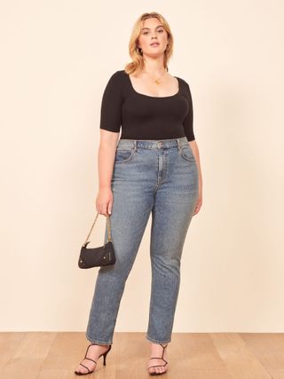 The Reformation + Liza High Straight Jean