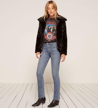 The Reformation + Petites Brooke High Straight Jean