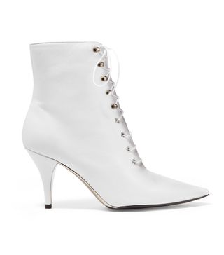 Calvin Klein + Rosemarie Lace-Up Leather Ankle Boots