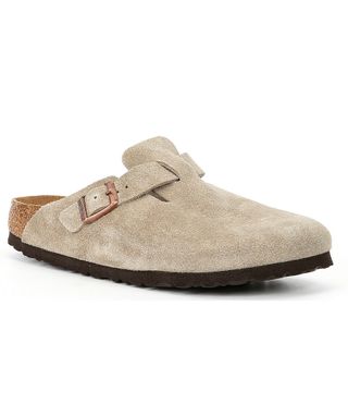 Birkenstock + Boston Suede Soft Footbed Clogs