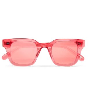 Chimi + Square-Frame Acetate Mirrored Sunglasses