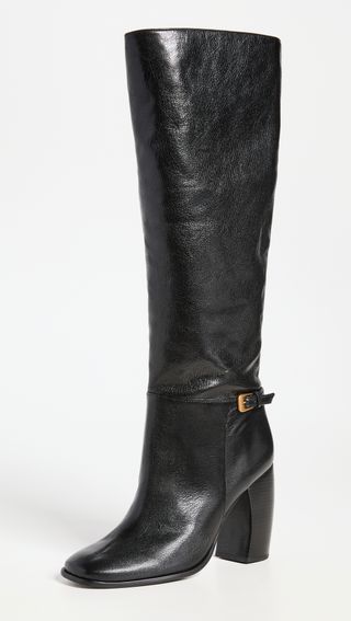 Tory Burch + Banana Heel Buckle Boots