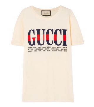 Gucci + Printed Cotton-Jersey T-Shirt