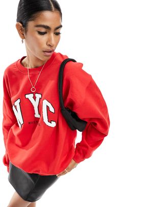 Miss Selfridge + NYC Borg Oversized Sweatshirt