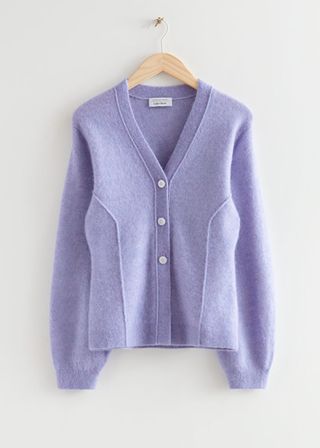 & Other Stories + Boiled Wool Look Cardigan