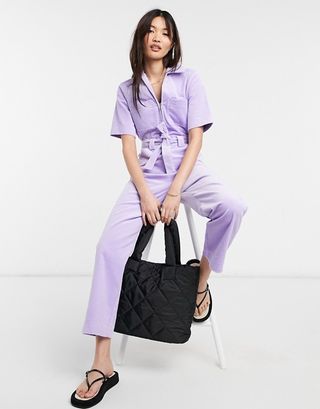 & Other Stories + Organic Cotton Utility Jumpsuit