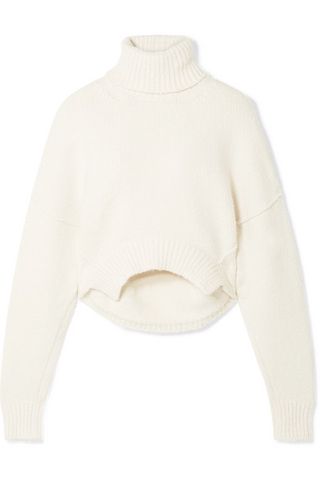 Golden Goose + Amber Cropped Knitted Turtleneck Sweater