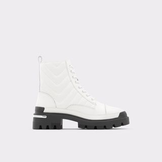 Aldo + Quilt White Casual Boots