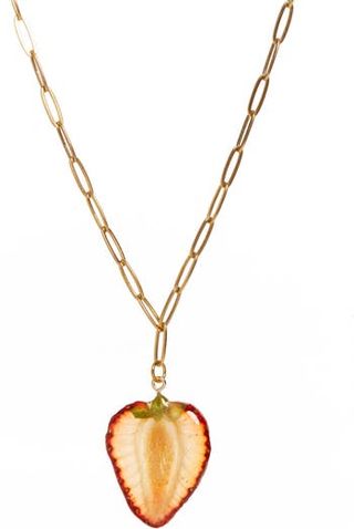 Dauphinette + Strawberry Chain Link Necklace