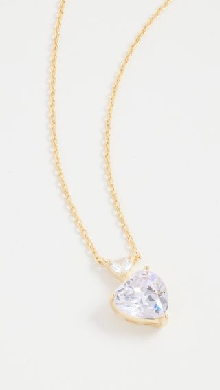 Adina's Jewel + Double Heart Necklace