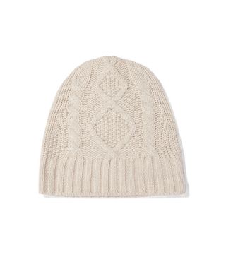 Frame + Cable-Knit Cashmere Beanie