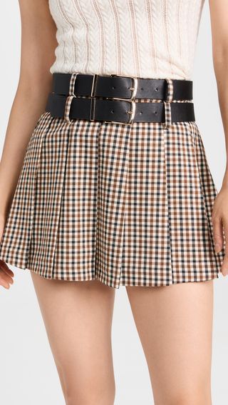Moon River + Pleated Miniskirt