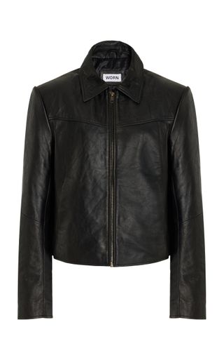 Worn Vintage + Boxy Leather Jacket