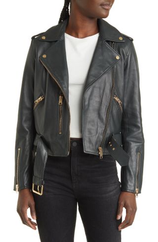 Allsaints + Balfern Leather Moto Jacket