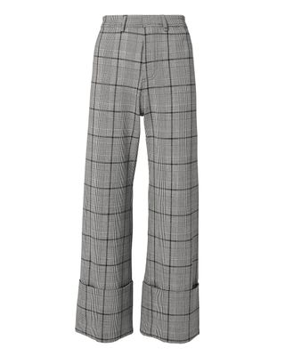 Sea + Sea Bacall Plaid Cuff Trousers Grey 6