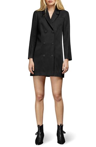 Anine Bing + Francoise Long Sleeve Blazer Minidress