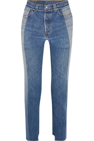 Vetements + Levi's High-Rise Straight-Leg Jeans