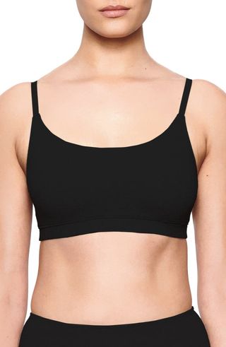 Skims + Stretch Cotton Jersey Scoop Neck Bralette