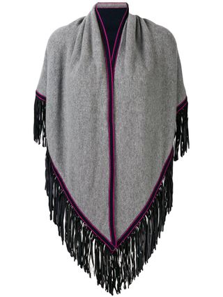 Antonia Zander + Fringe Poncho Scarf