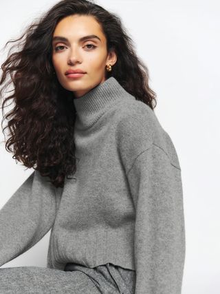 Reformation + Elvezia Regenerative Wool Turtleneck Sweater