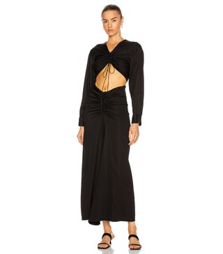 Christopher Esber + Convertible Ruched Knit Maxi Dress