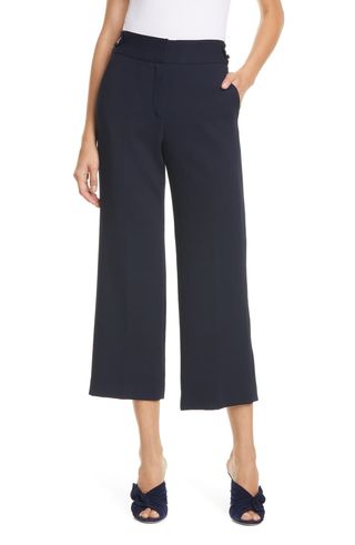 Veronica Beard + Aubrie Crop Wide Leg Pants