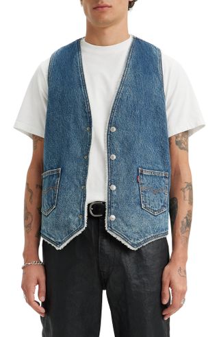 Levi's + Reversible High Pile Fleece Lined Denim Vest