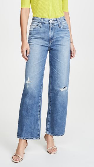AG + The Tomas High Rise Baggy Straight Jeans