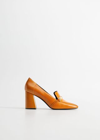 Mango + Leather Heel Loafers