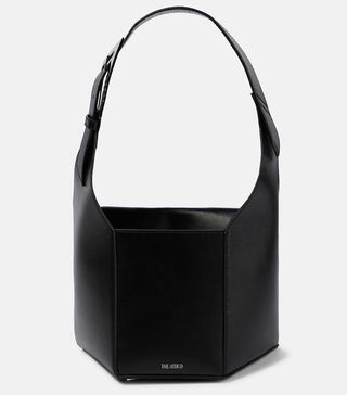 The Attico + 6 PM Medium Leather Shoulder Bag