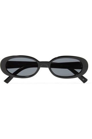 Le Specs + Outta Love Oval-Frame Acetate Sunglasses