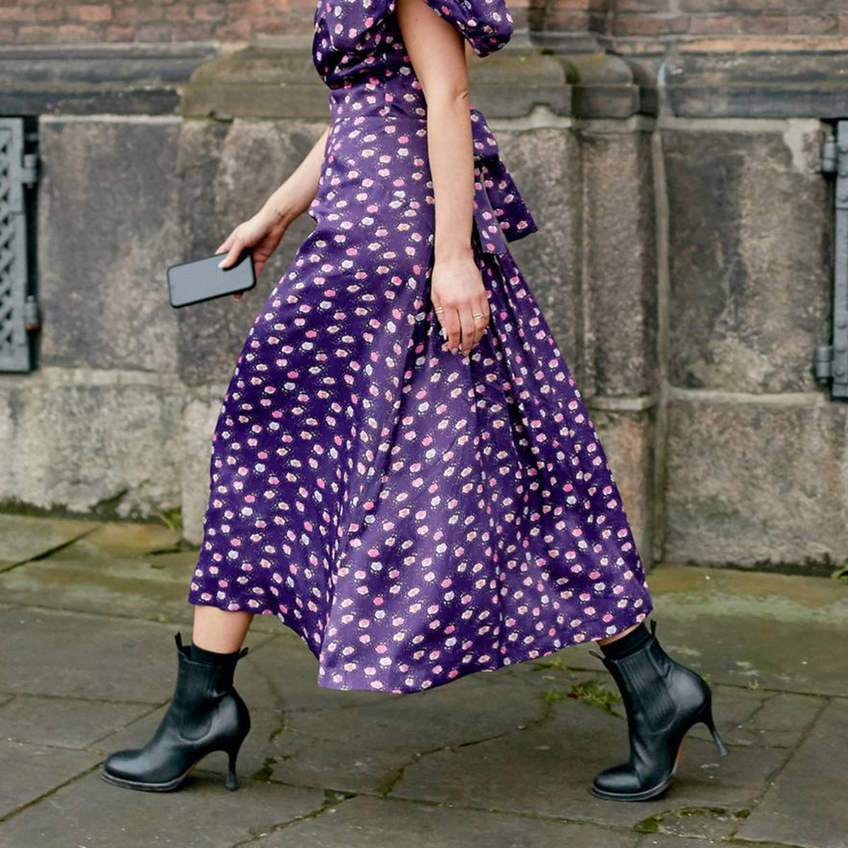 Tea dress and outlet ankle boots