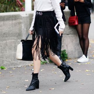 Fringe shop skirt inspired