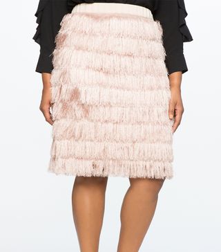 Eloquii + Fringe Pencil Skirt