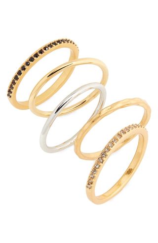 Madewell + Filament Set of 5 Stacking Rings