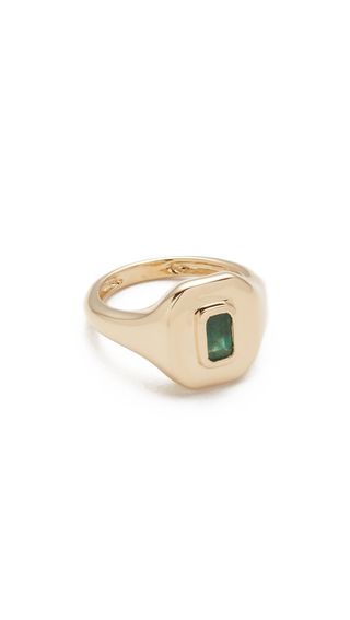 Shay + 18k Gold Baguette Essential Pinky Ring