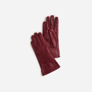J.Crew + Italian Leather Tech-Touch Gloves