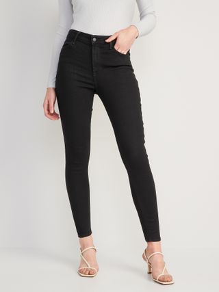 Old Navy + High-Waisted Wow Black-Wash Super-Skinny Jeans for Women
